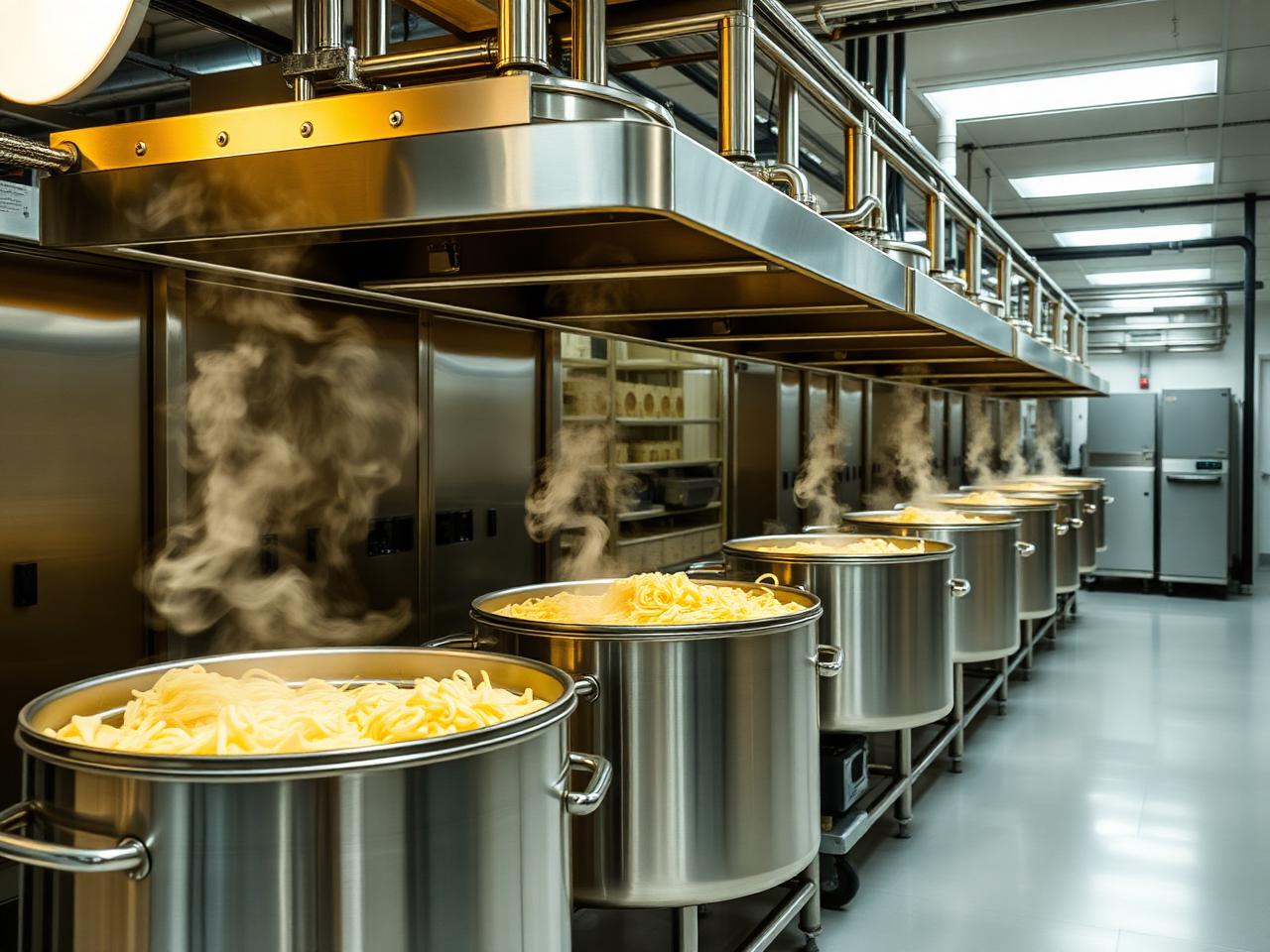 Nate's Fine Foods steam kettle production line